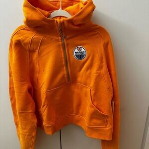 Lululemon NHL Oilers Scuba Half Zip NWT